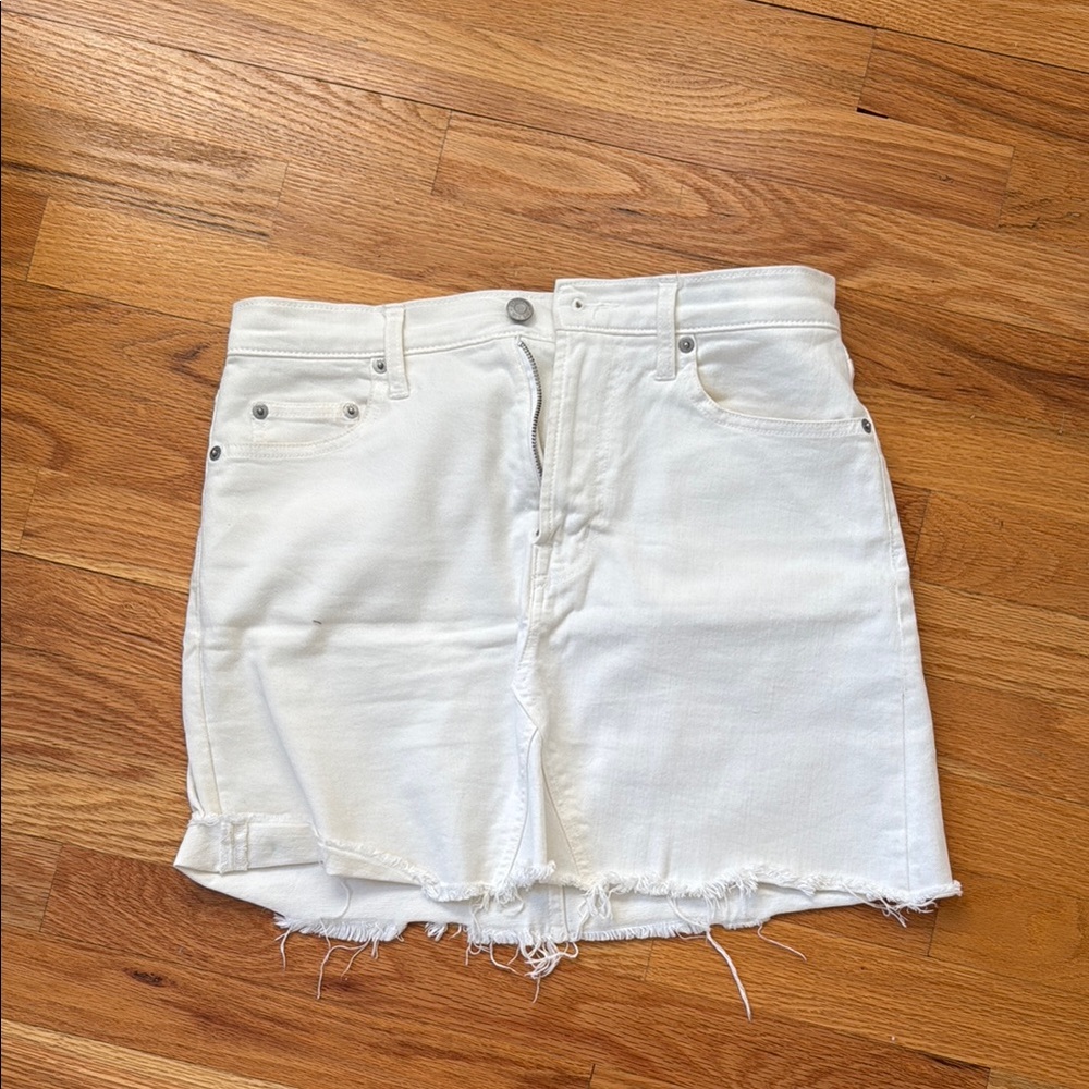 GAP Cream Denim Skirt